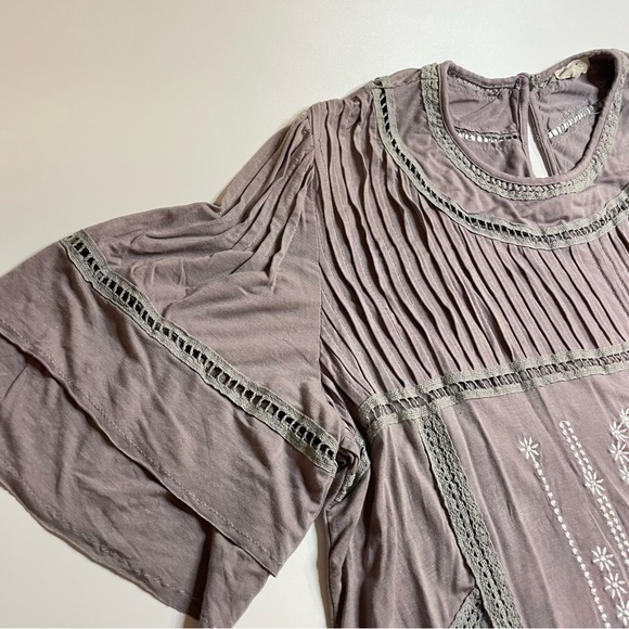 POL| boho dress |butterfly sleeves| tribal |embroidered| SZ Medium - Picture 4 of 15